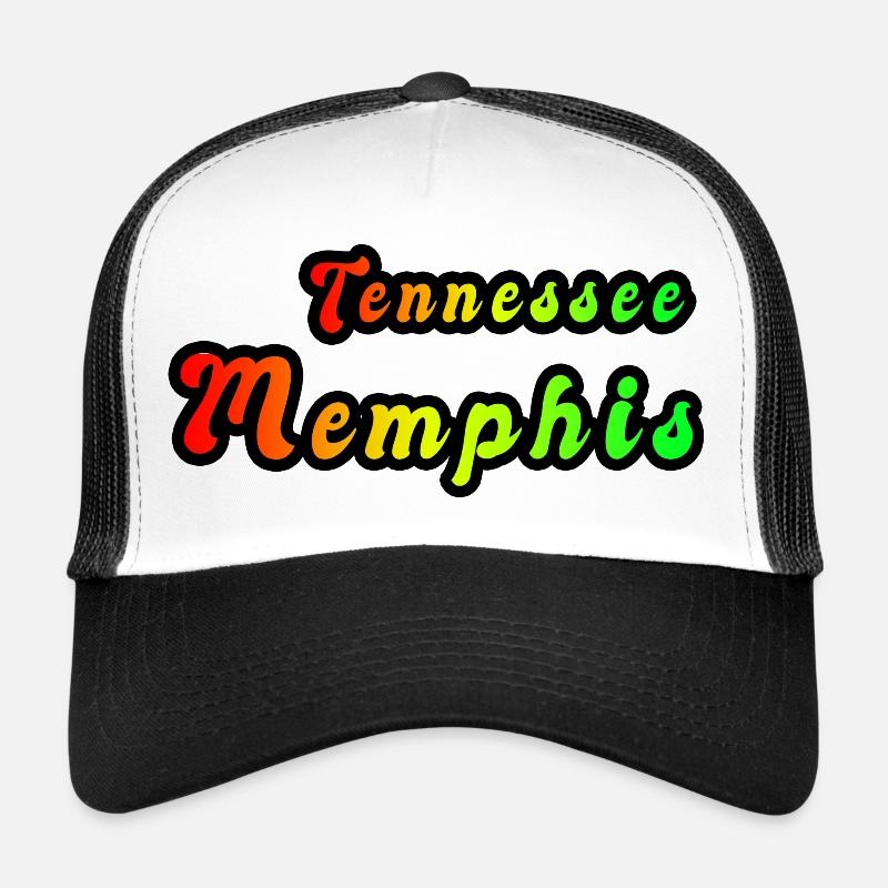 Memphis Tennessee Regenbogen Design Trucker Cap