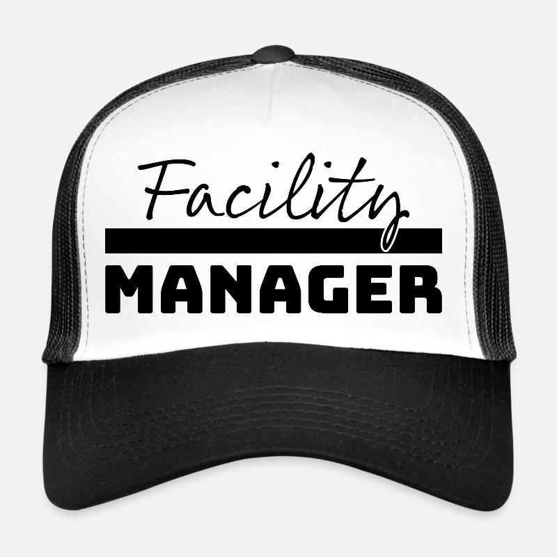 Tshirt Facility Manager schwarz Trucker Cap