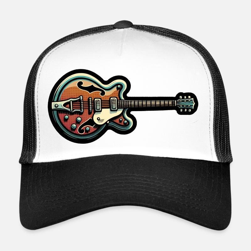 Gitarren-Aufkleber Trucker Cap