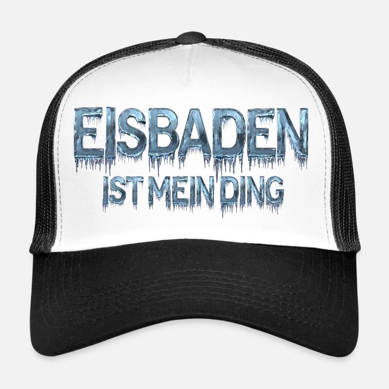 Ice bathing is my thing - Trucker Cap - white/black