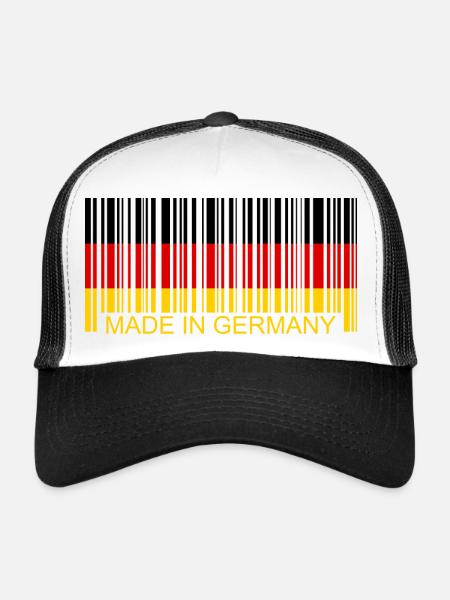 Barcode Made in Germany - Trucker Cap - Weiß/Schwarz