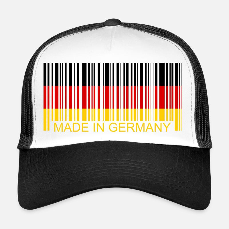 Barcode Made in Germany - Trucker Cap - Weiß/Schwarz