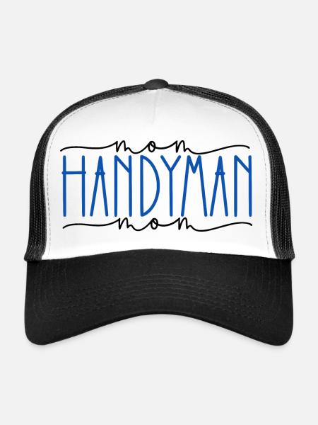Artisan Proud Mom Cadeau mignon - Casquette trucker  - blanc/noir - Devant