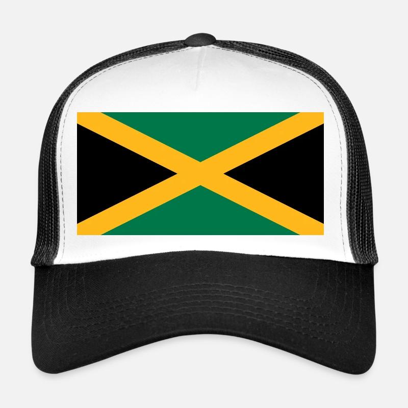 Jamaika - Trucker Cap - Weiß/Schwarz