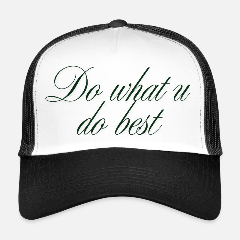 Inspirational Quote Typography Design Trucker Cap