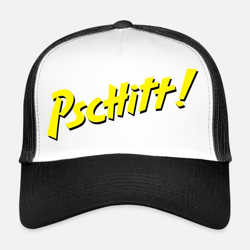 Zitronenspray - Trucker Cap - Weiß/Schwarz