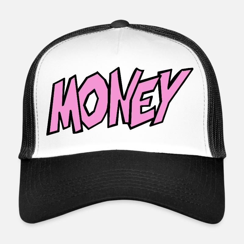 Illustration d’argent avec une typographie vive Casquette trucker 
