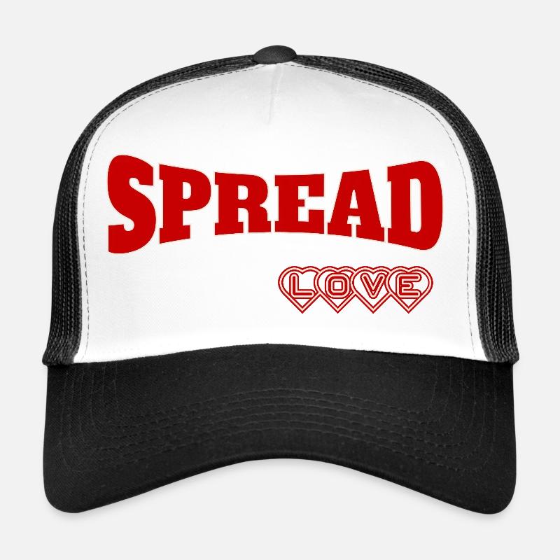 Design expressif de l’amour de la propagation Casquette trucker 