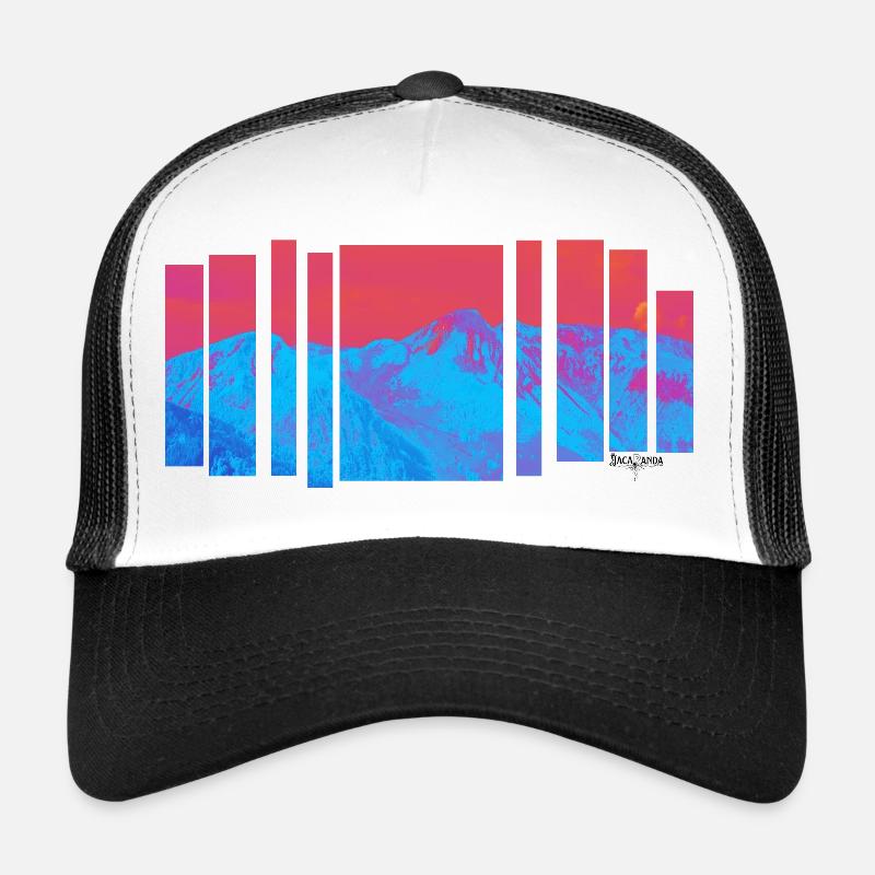 Jacaranda Mountain Heat - Trucker Cap - white/black