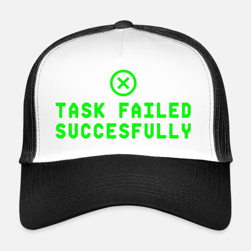 Task Failed Successfully IT Paradoxon Trucker Cap