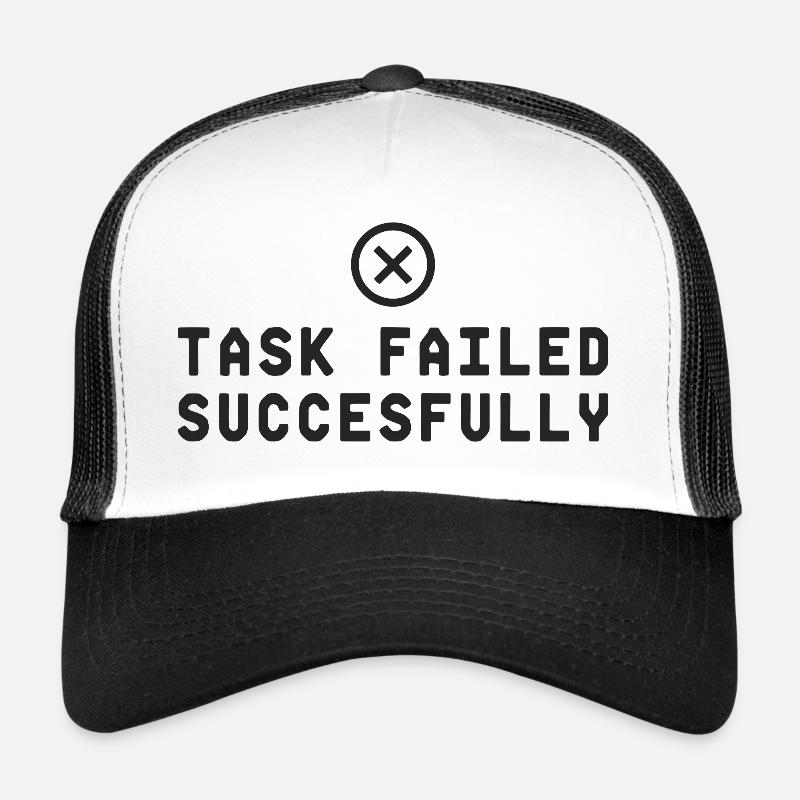 Task Failed Successfully IT Paradoxon Trucker Cap