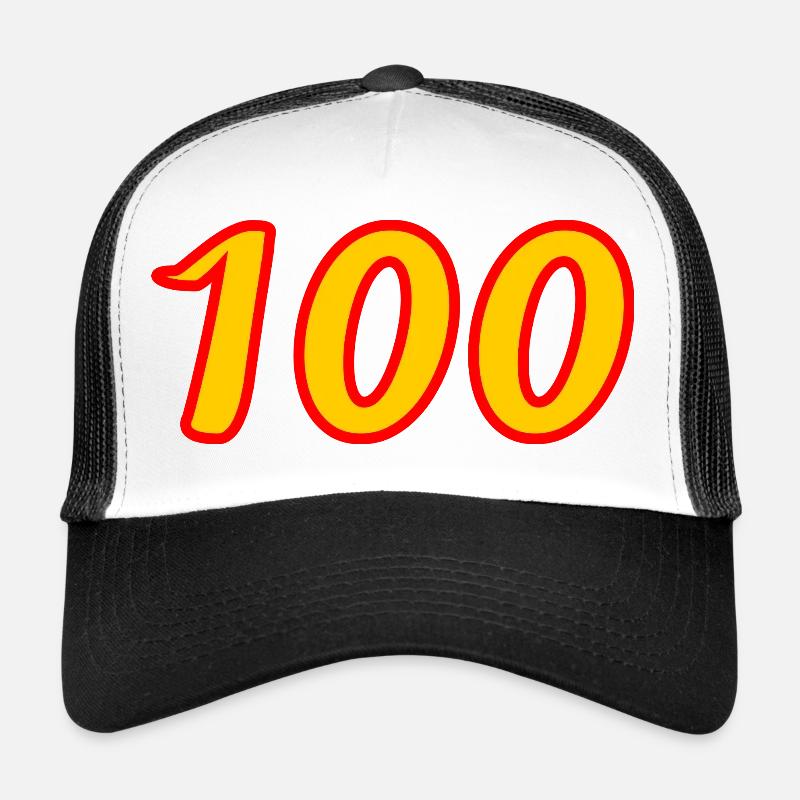 100. 100 ANS. 100e ANNIVERSAIRE. ANNIVERSAIRE 100  Casquette trucker 