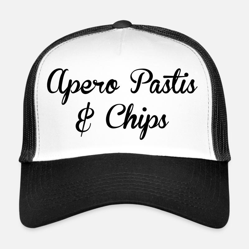 Aperitif Pastis und Pommes – Alkohol Trucker Cap