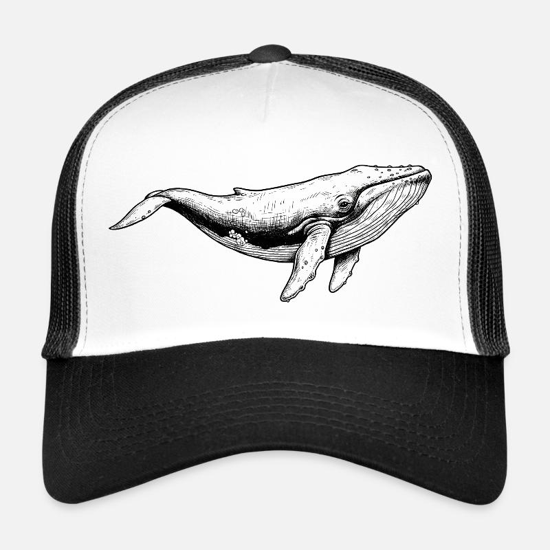 Baleine bleue Casquette trucker 