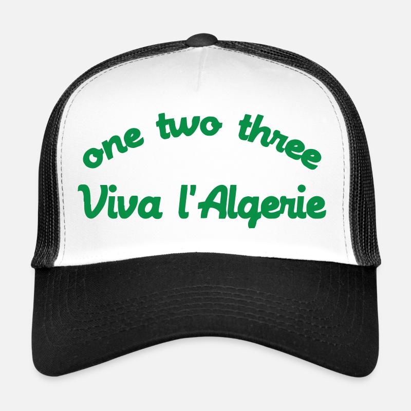 One two three Viva l'Algérie Casquette trucker 
