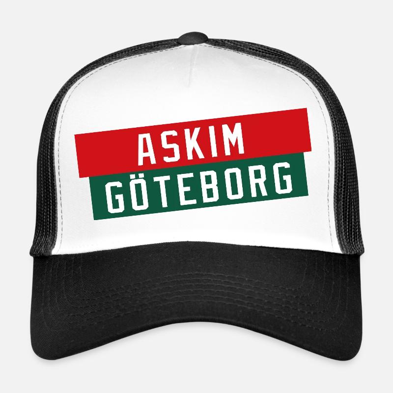 Logo du bloc de couleur Askim Göteborg Casquette trucker 