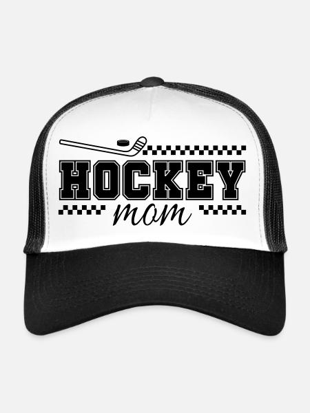 Hockey Mom | Hockey Mom - Trucker Cap - white/black - Front