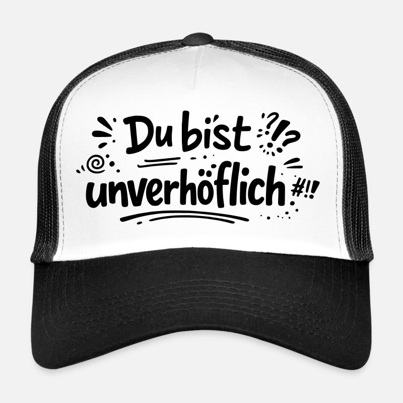 Unverhöflich - Trucker Cap - Weiß/Schwarz