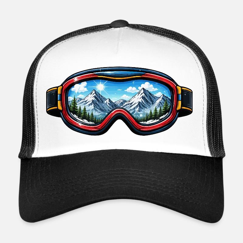  Skibrille Landschaft Trucker Cap