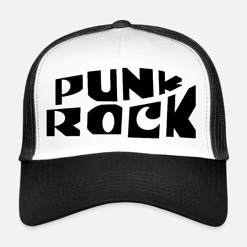 Typographie Punk Rock Bold Casquette trucker 