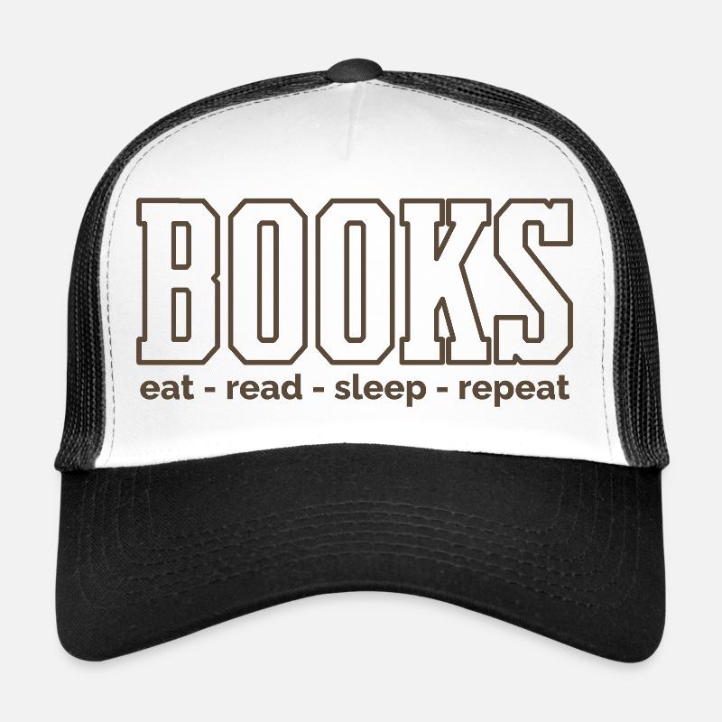 Book rhythm: Eat Read Sleep - Trucker Cap - white/black