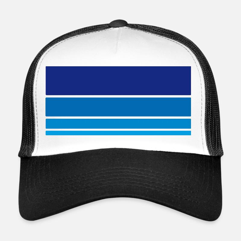 Arrière-plan bleu Casquette trucker 
