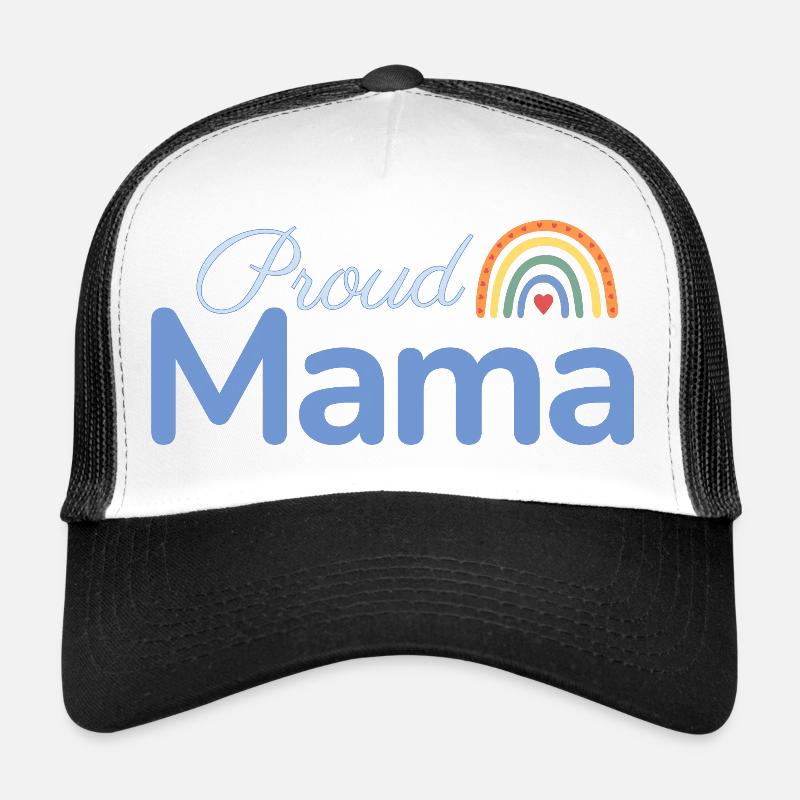 Proud Mama Regenbogen Trucker Cap
