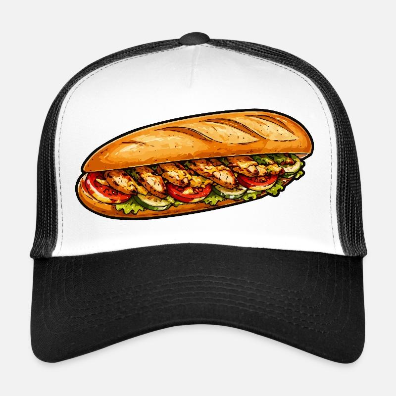 Frisch belegtes Baguette-Sandwich Trucker Cap