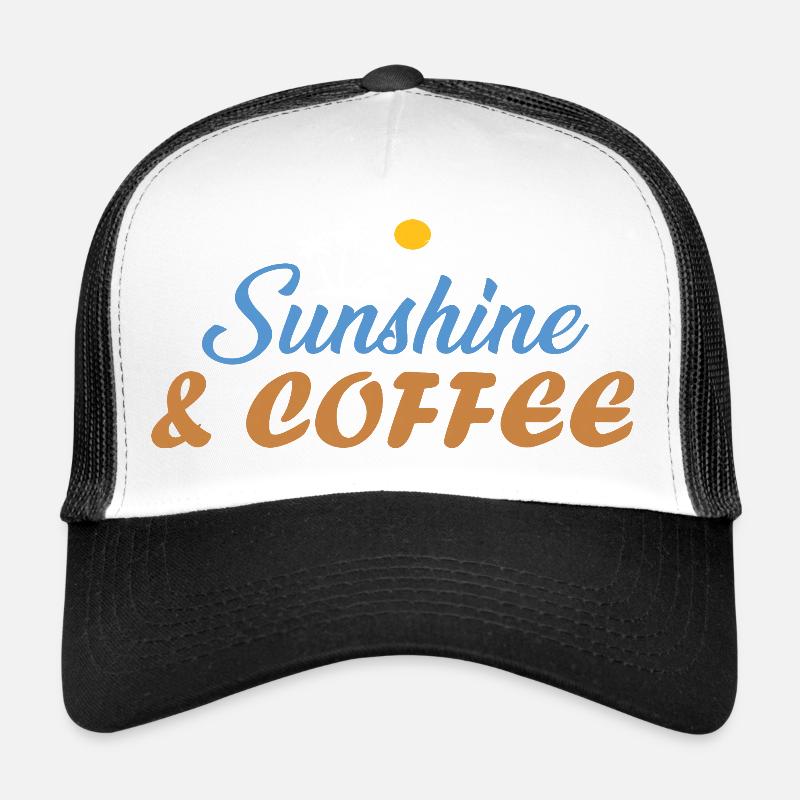 Sunshine & Coffee Beach Vibes Summer Sun Gifted Trucker Cap