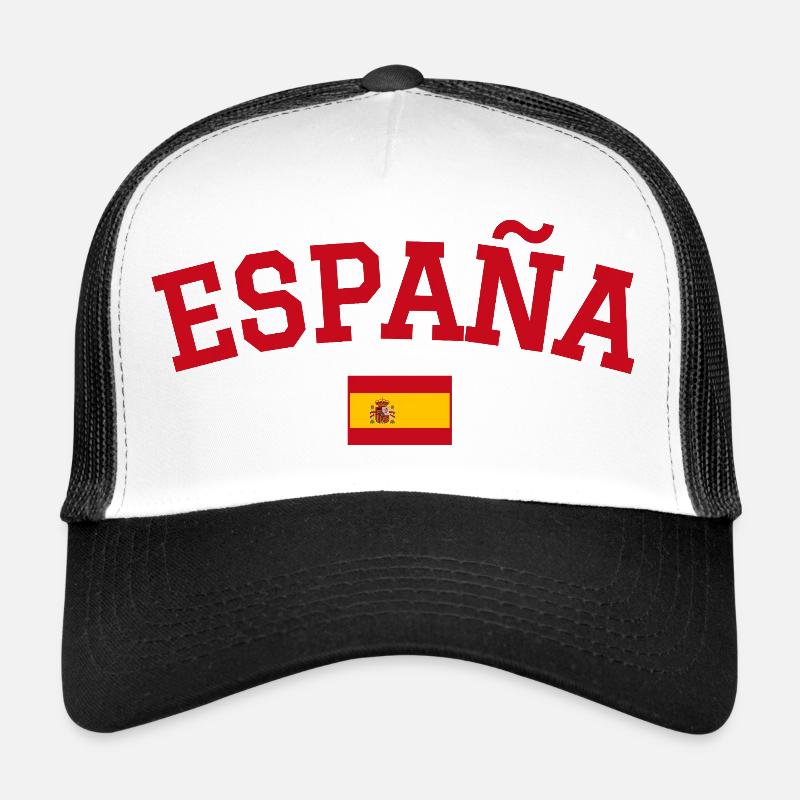 Drapeau espagnol : dessin rouge Casquette trucker 