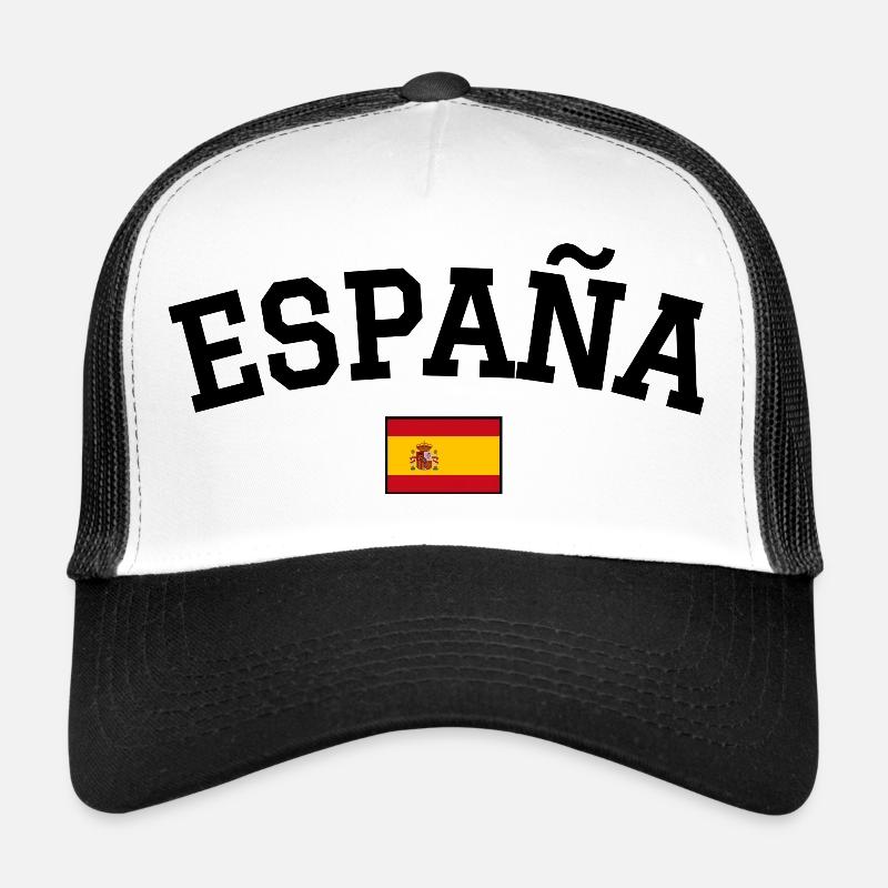 Drapeau espagnol Noir Casquette trucker 