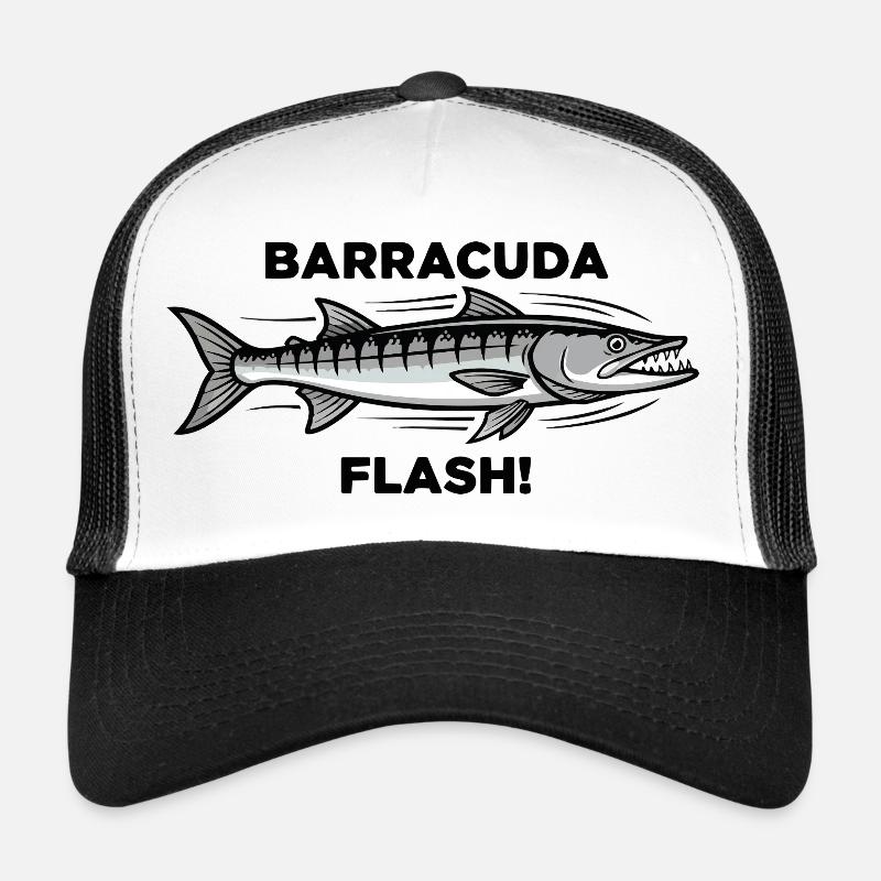 Barracuda Flash Prédateur Mer Barracuda Casquette trucker 