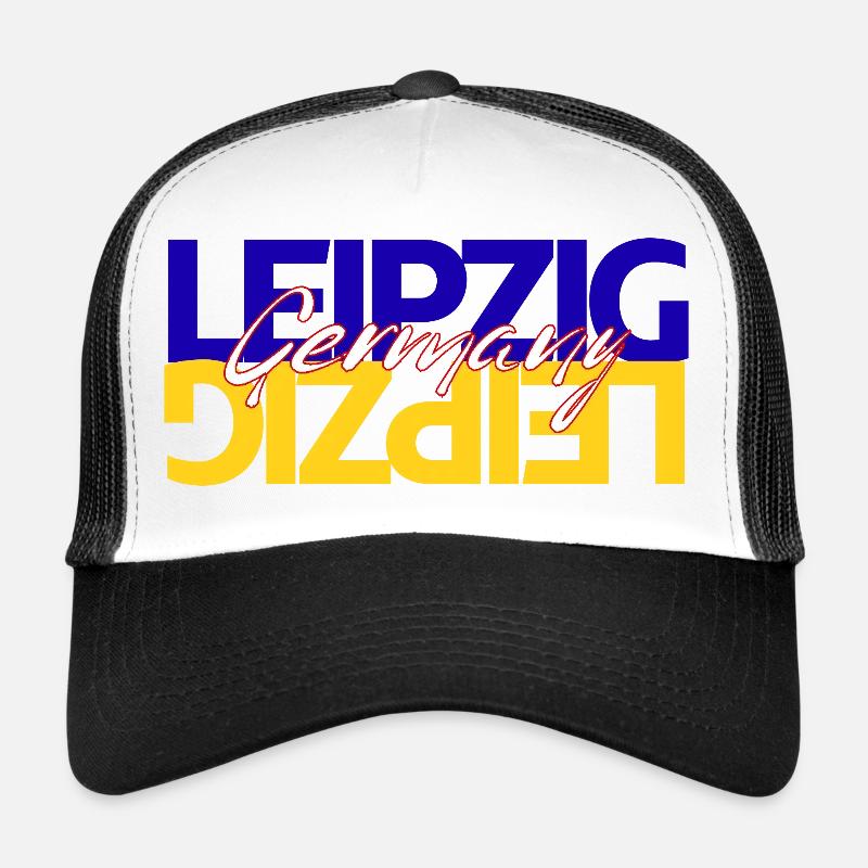 Superposition de lettrage Leipzig, Allemagne Casquette trucker 