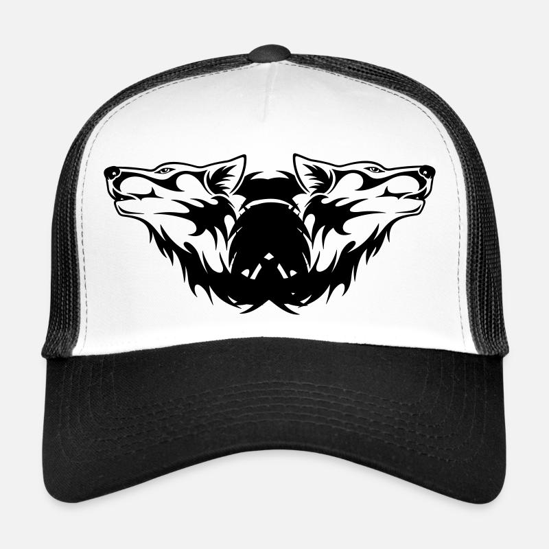 Double-Wolf Logo Casquette trucker 