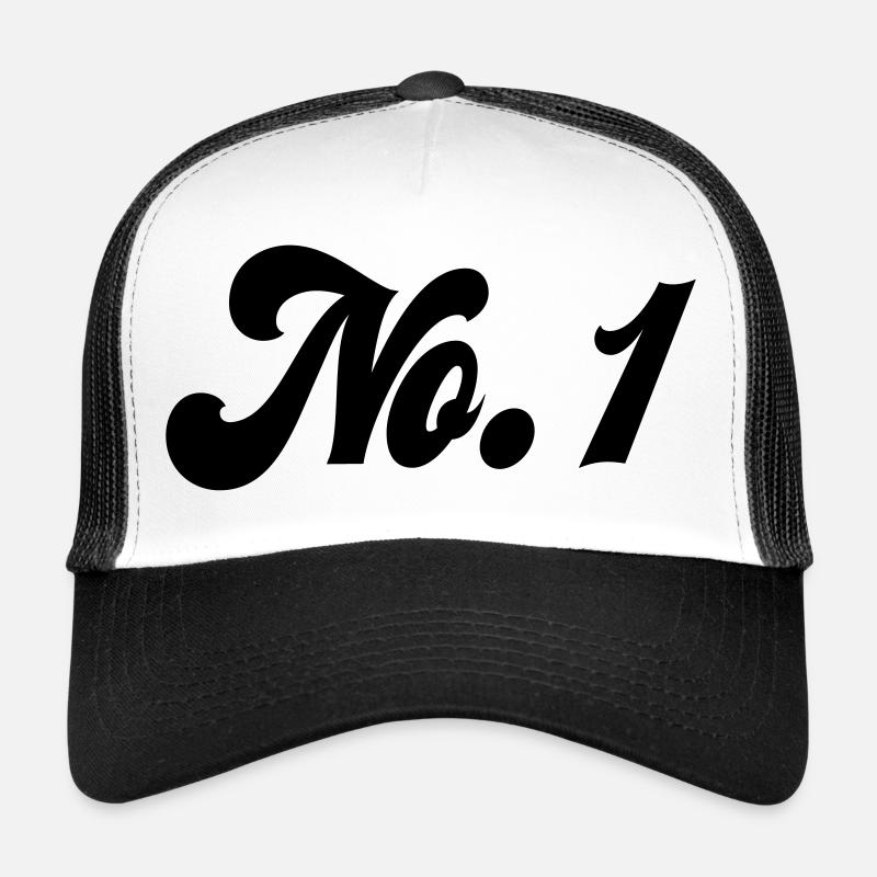 6061912 122176327 Nr 1 - Trucker Cap - Weiß/Schwarz