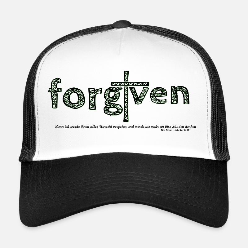 forgiven - Trucker Cap - Weiß/Schwarz