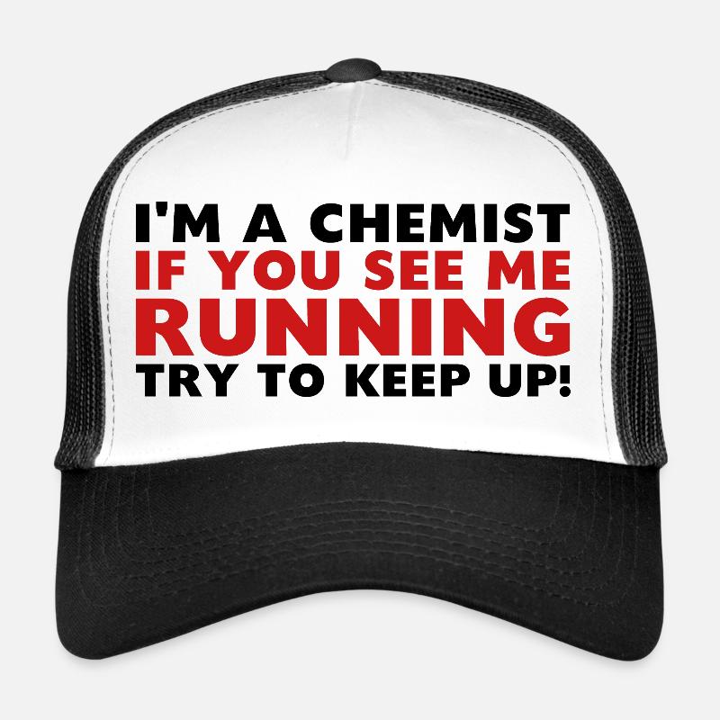Chemist running - Trucker Cap - white/black