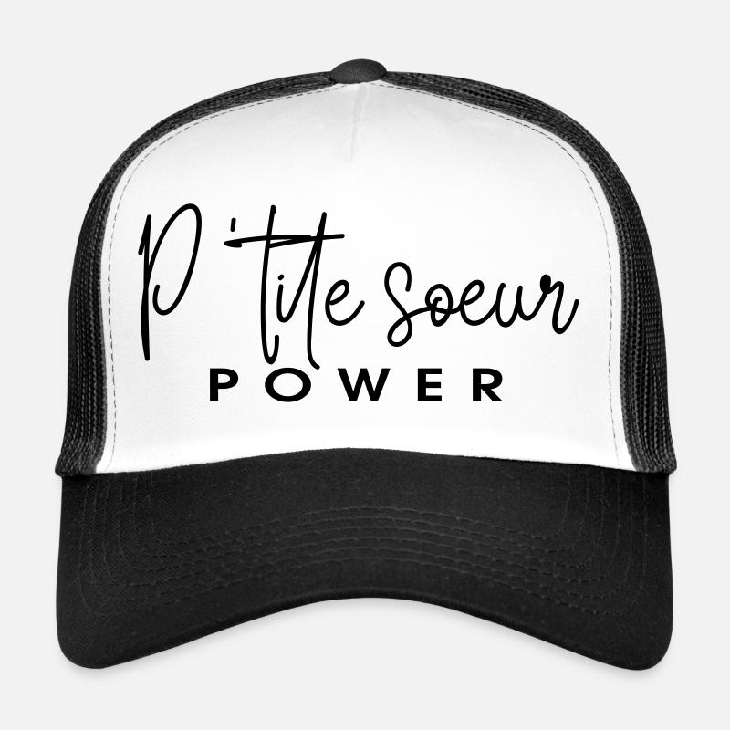 Little sister power - Trucker Cap - white/black