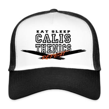 Calisthenics - Trucker Cap - Weiß/Schwarz - Vorne