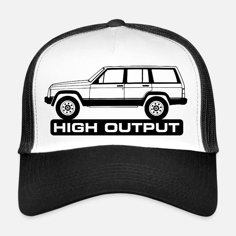 Jeep XJ High Output - Trucker Cap - Weiß/Schwarz