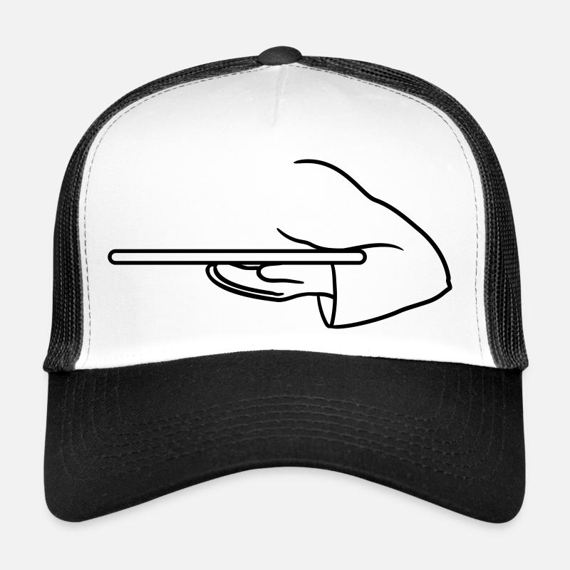 board upper tray carry hand arm waiter holding Trucker Cap