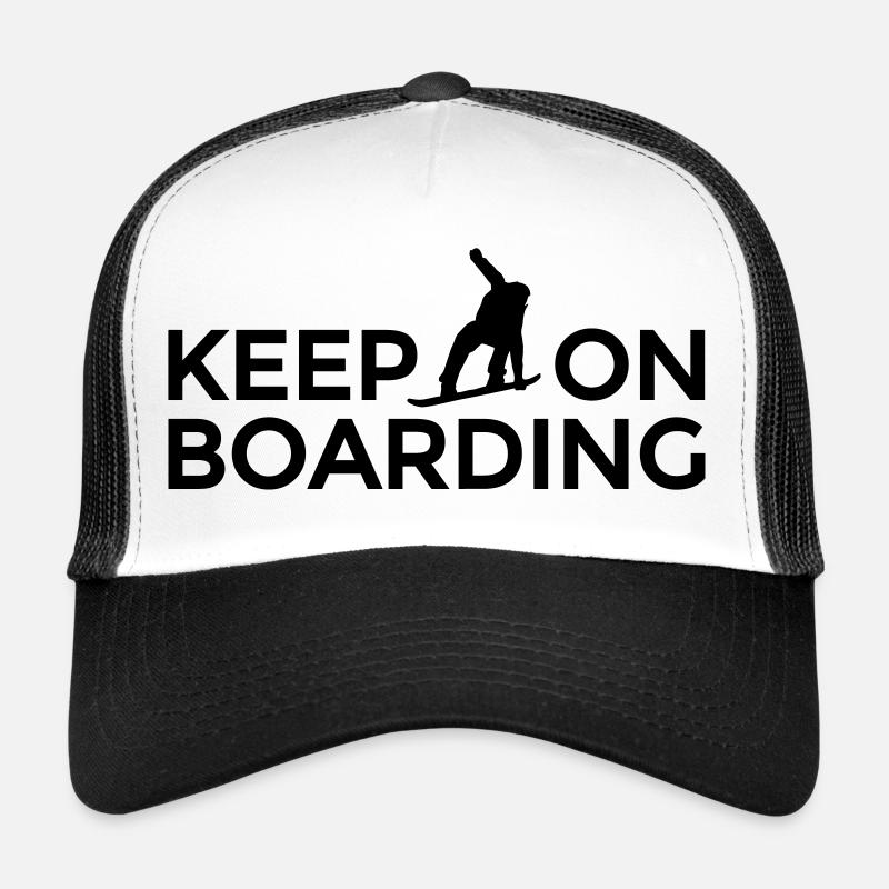 Keep on Boarding Après-Ski Snowboarder Snowboard Trucker Cap