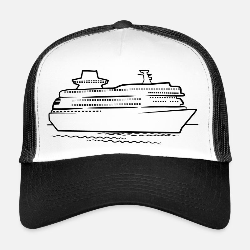Schiff meer Kreuzfahrt reise Urlaub Trucker Cap