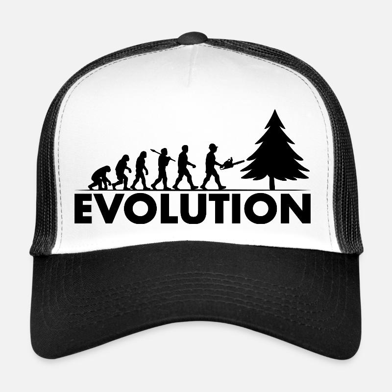 Tronçonneuse Evolution Noir Casquette trucker 