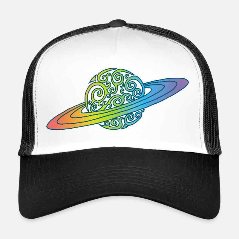 Planète arc-en-ciel Casquette trucker 