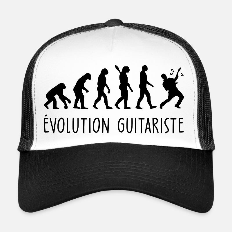 Évolution guitariste / Humour guitare Casquette trucker 