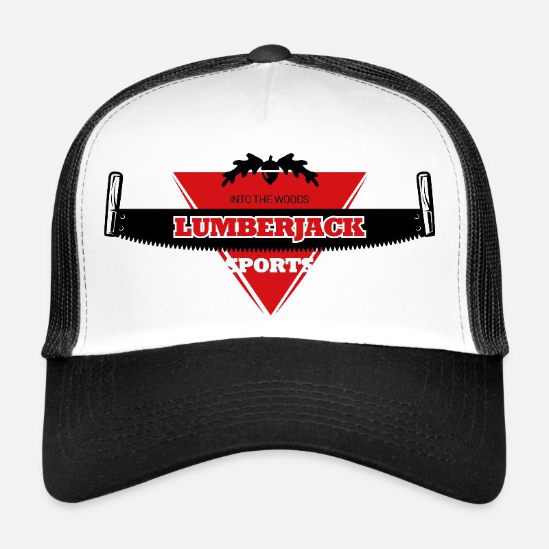 triangle du logo du bûcheron Casquette trucker 