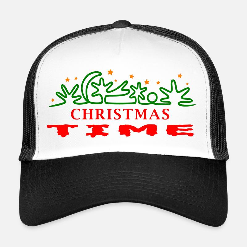 Temps de Noël, Noël, Arbre de Noël Casquette trucker 