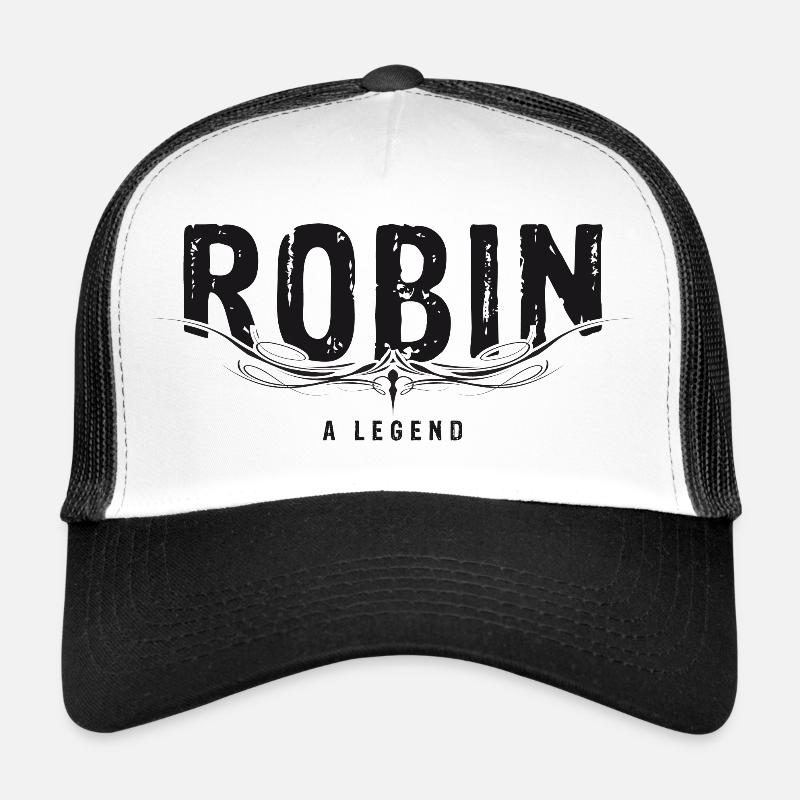 ROBIN A LEGEND décoré Casquette trucker 