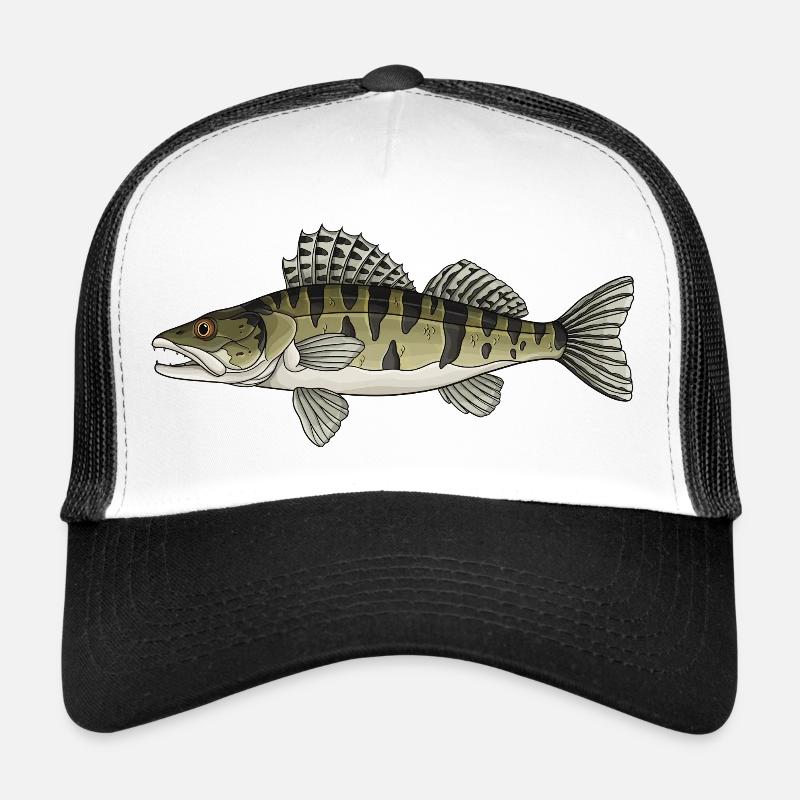 Conception de poissons prédateurs à zanders pour pêcheurs Casquette trucker 